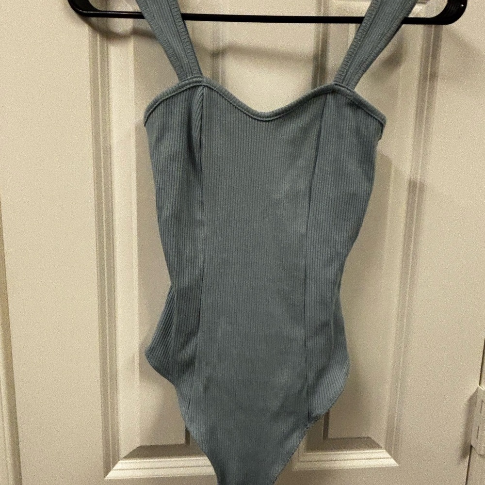 women Blue One Piece bodysuit